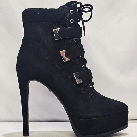 Thalia Sodi Women's Sasha Platform Dress Booties Size 7.5 Black NWT - Picture 3 of 5